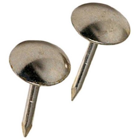 TOTALTURF 122687 Nickel Small Roundhead Upholstery Nail - 25 Pack; Pack Of 6 TO844208